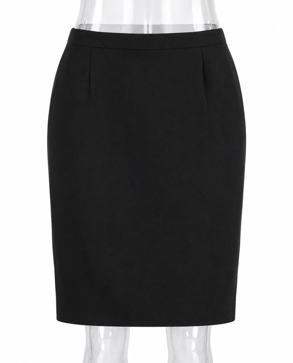 Kasper Classics Black Pencil Skirt Knee Length Size 14 Women's Career